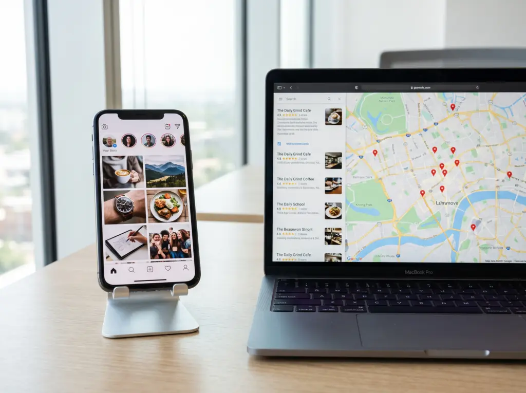 Social media and local search marketing